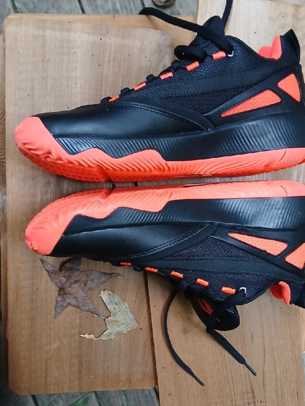 Damian LILLARD NBA adidas Black and Orange Men's Low-Top Sneakers